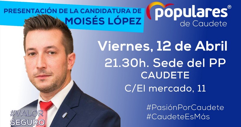 Lee más sobre el artículo Esta noche se presenta oficialmente la candidatura de Moisés López para las Elecciones Municipales