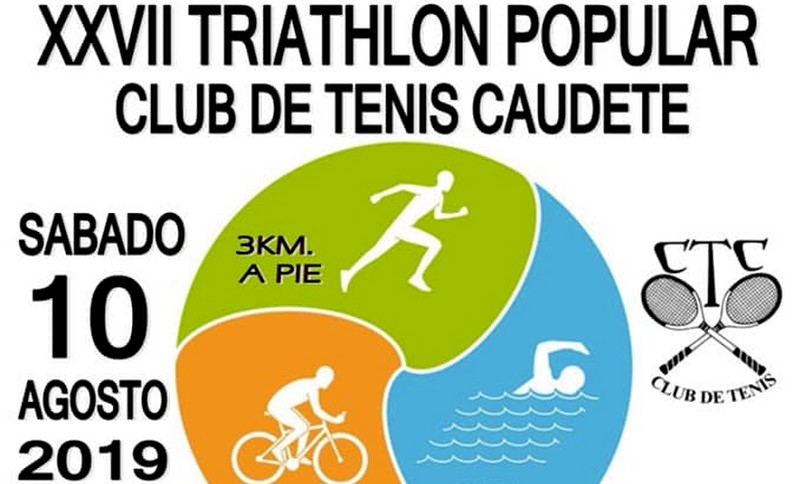 En este momento estás viendo El 10 de agosto se celebrará el XXVII Triatlón Popular Club de Tenis Caudete