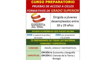 Hasta 600 euros de ayuda a los jóvenes que realicen la Prueba de Libre Acceso a Grado Superior