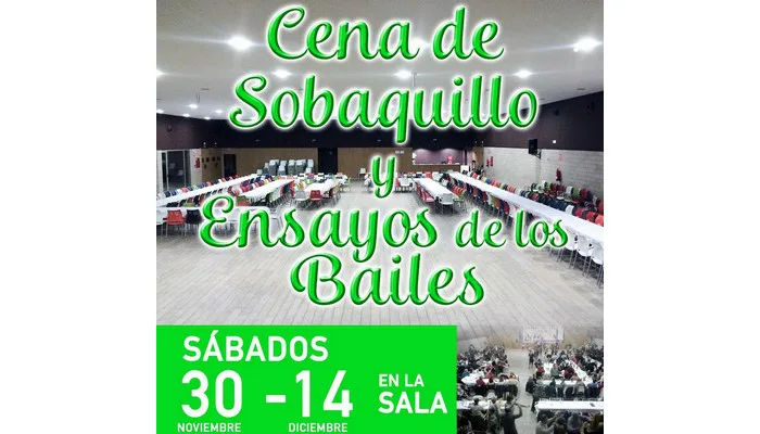 Lee más sobre el artículo Organizadas cenas de sobaquillo para los días de ensayo de los Bailes del Niño