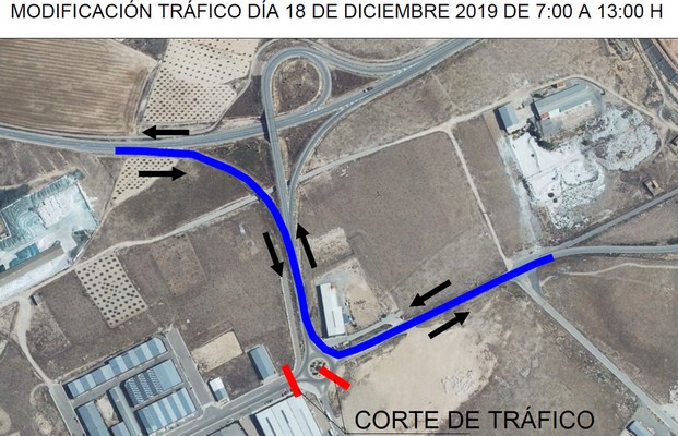 Lee más sobre el artículo El próximo miércoles se cortará el tráfico con dirección a Valencia, Albacete y Alicante en la rotonda de Havi Logistic