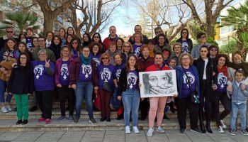 Caudete Se Mueve y la Coordinadora del 8M realizaron ayer varias actividades en el Paseo Luis Golf con motivo del Día de la Mujer