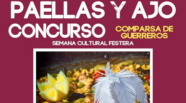 Lee más sobre el artículo El domingo 15 de marzo se celebrarán los Concursos de Paellas y de Ajo que organiza la Comparsa de Guerreros