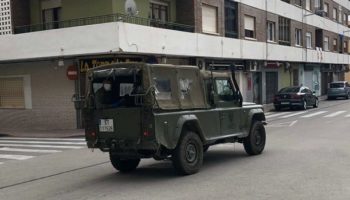 El Ejército patrulla de nuevo las calles de Caudete por el Estado de Alarma