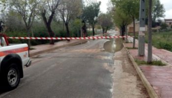 El Camino de San Antón de Caudete está cortado por la lluvia