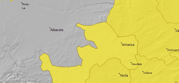 Lee más sobre el artículo Caudete, en Alerta Amarilla por fuertes tormentas para mañana