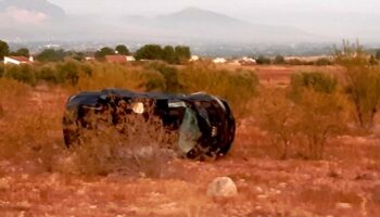Una vecina de Caudete, herida tras un accidente en la N-344