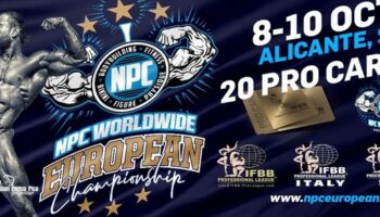 Samuel Torres competirá en octubre en el Campeonato de Europa NPC 2020