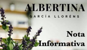 Albertina García Llorens informa sobre su situación tras dar positivo en Covid-19