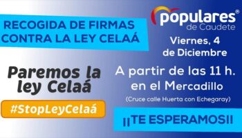 El Partido Popular de Caudete recogerá firmas en el Mercadillo de los viernes contra la Ley Celaá