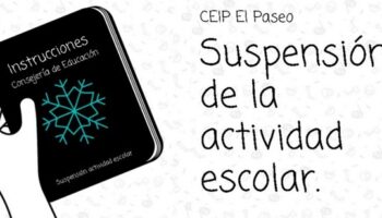 Los colegios de Caudete suspenden sus clases hasta el 11 de enero por la Alerta meteorológica