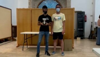 El caudetano José Joaquín Castillo, segundo clasificado en el Campeonato Provincial Individual Absoluto de Ajedrez
