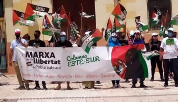 Caudete recibió el domingo la Marcha por la Libertad del Pueblo Saharaui
