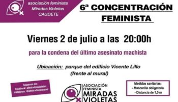 'Miradas Violetas' ha convocado para hoy su 6ª Concentración Feminista en Caudete