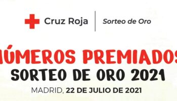Cruz Roja Caudete informa sobre los números premiados en el Sorteo del Oro 2021