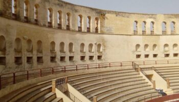 Avanzan las obras en la Plaza de Toros 'Arenas' de Caudete para que esté lista para el concierto del día 23 de julio