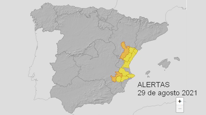 Lee más sobre el artículo Aviso Naranja en Caudete para hoy por riesgo de fuertes tormentas