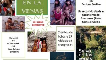 Enrique Molina presentará 'Selva en las Venas' en Caudete el próximo martes 23 de noviembre