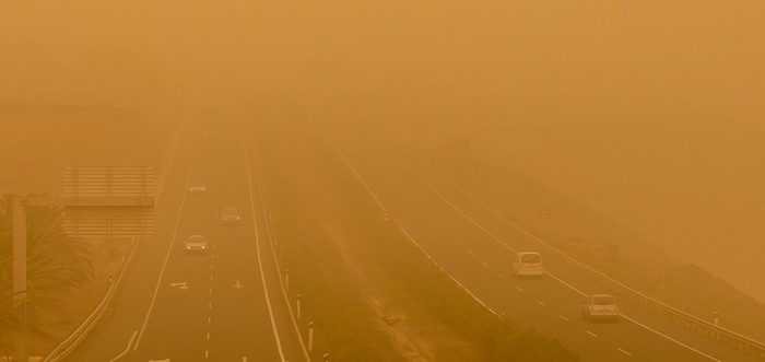 Lee más sobre el artículo El polvo sahariano tiñe de naranja el cielo del sureste peninsular