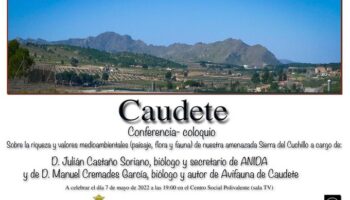 Conferencia en Caudete sobre la riqueza medioambiental de la Sierra del Cuchillo