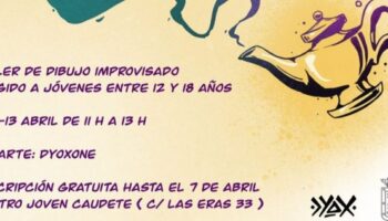 El artista caudetano Dyox impartirá un Taller de Dibujo Improvisado durante las vacaciones de Semana Santa