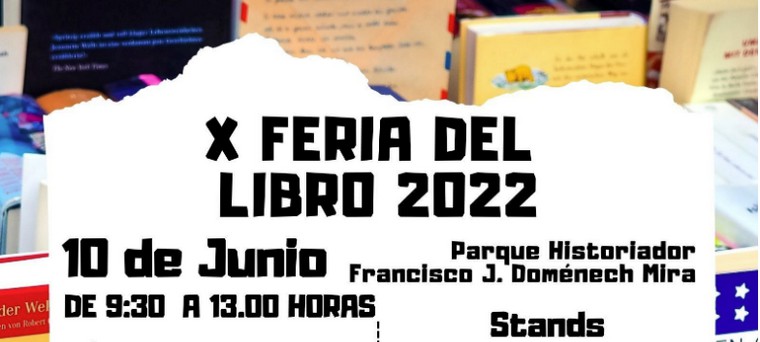 Lee más sobre el artículo Caudete celebrará el próximo viernes 10 de junio la X Feria del Libro