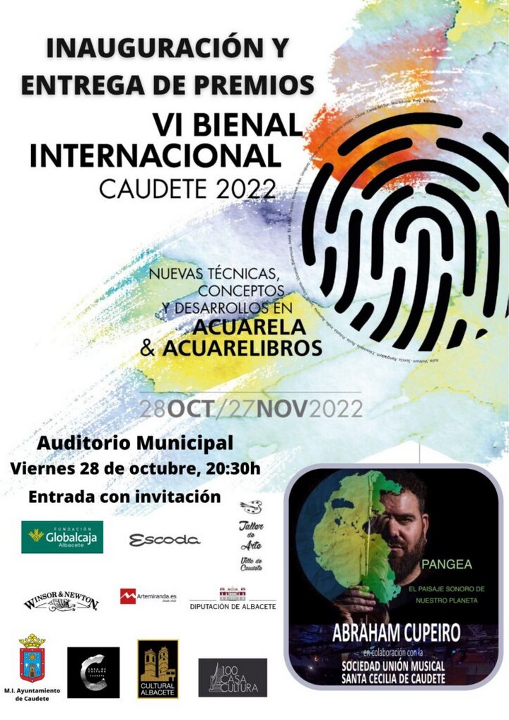 bienal acuarela 2022 cartel caudete digital