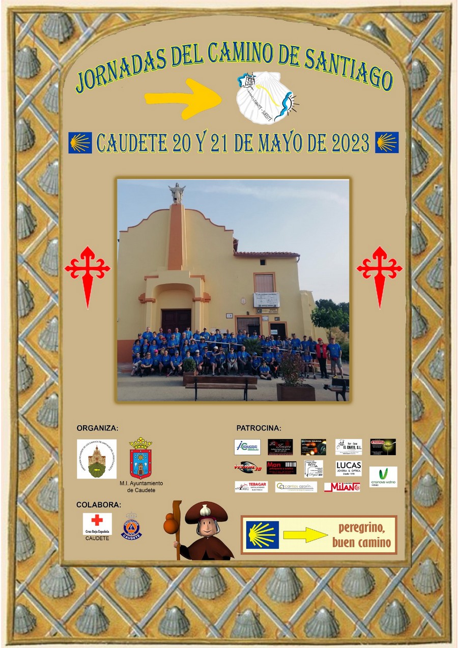 cartel jornadas camino santiago 2023 caudete digital