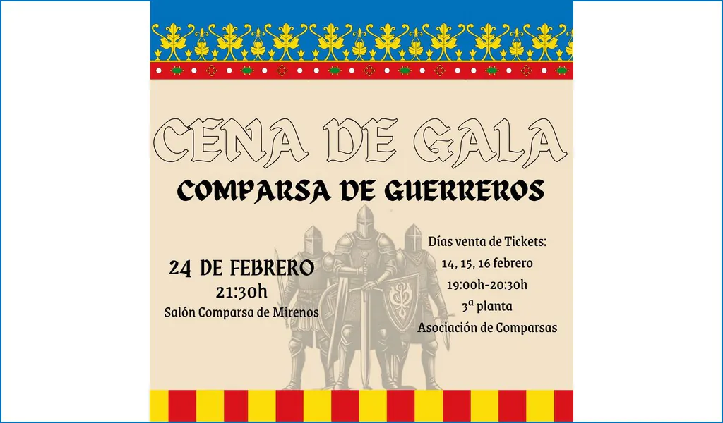 cena gala guerreros 2024 caudete digital