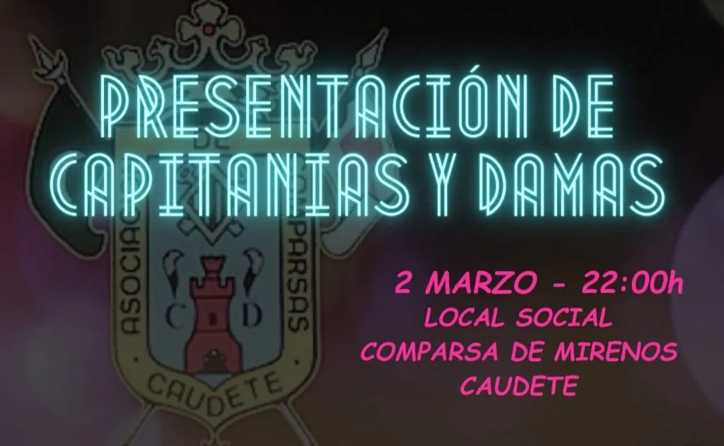 presentacion capitanias y damas 2024 caudete digital
