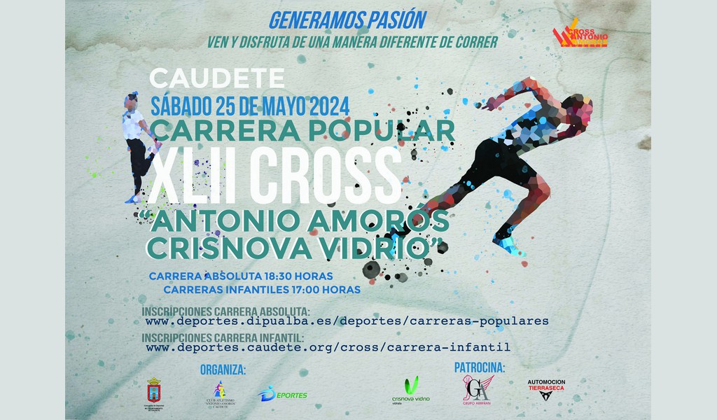 cartel cross antonio amoros 24 caudete