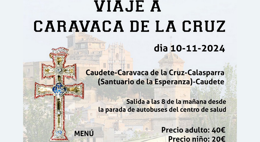 Lee más sobre el artículo <span class="entry-title-primary">La Hermandad de Nuestro Padre Jesús de la Gran Misericordia de Caudete ha organizado un viaje a Caravaca de la Cruz con motivo del Año Jubilar</span> <span class="entry-subtitle">En Caravaca se encuentra la Santísima y Vera Cruz desde el siglo XIII, y en la que la tradición religiosa y la fe cristiana considera depositada una astilla del «Lignum Crucis» en que murió Jesucristo</span>