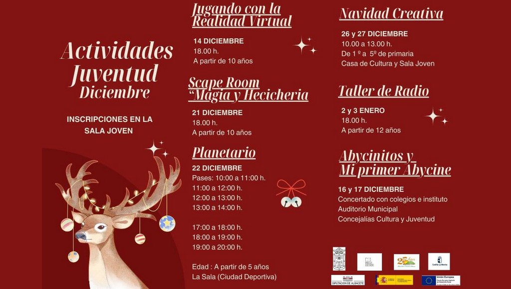 actividades sala joven navidad 2024 caudete digital