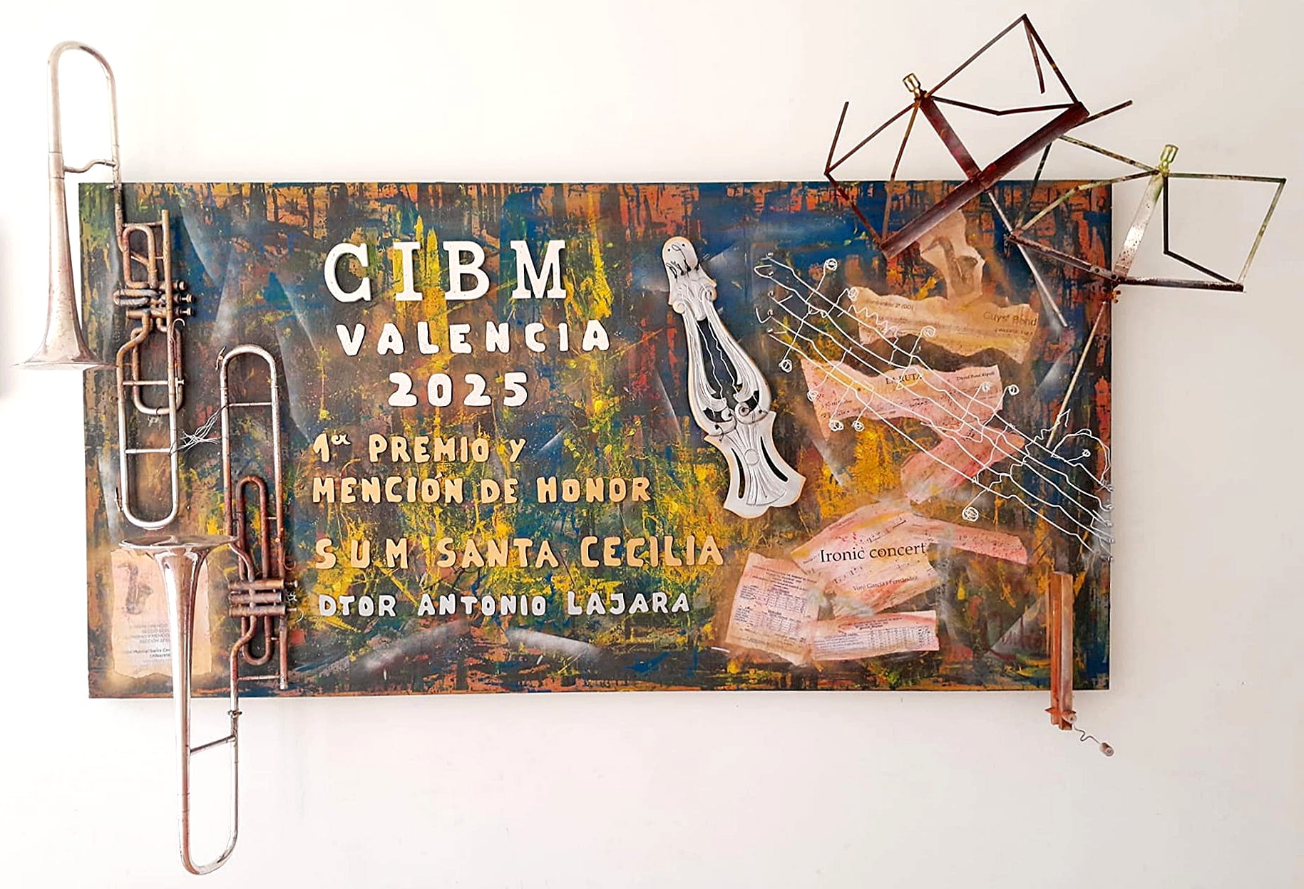 rubio cuadro homenaje sum santa cecilia 2025 caudete digital
