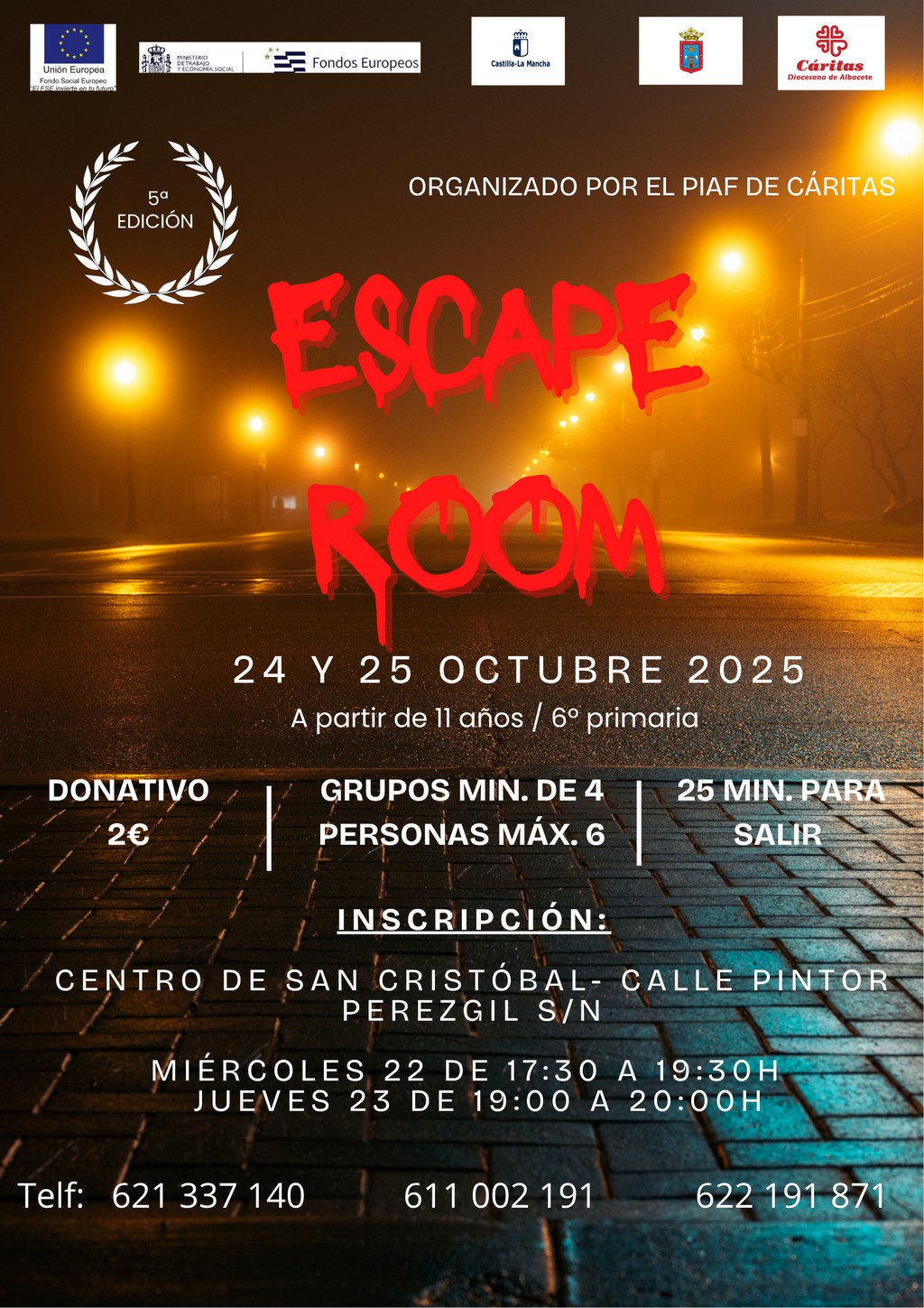 escape room caritas 2025 caudete digital