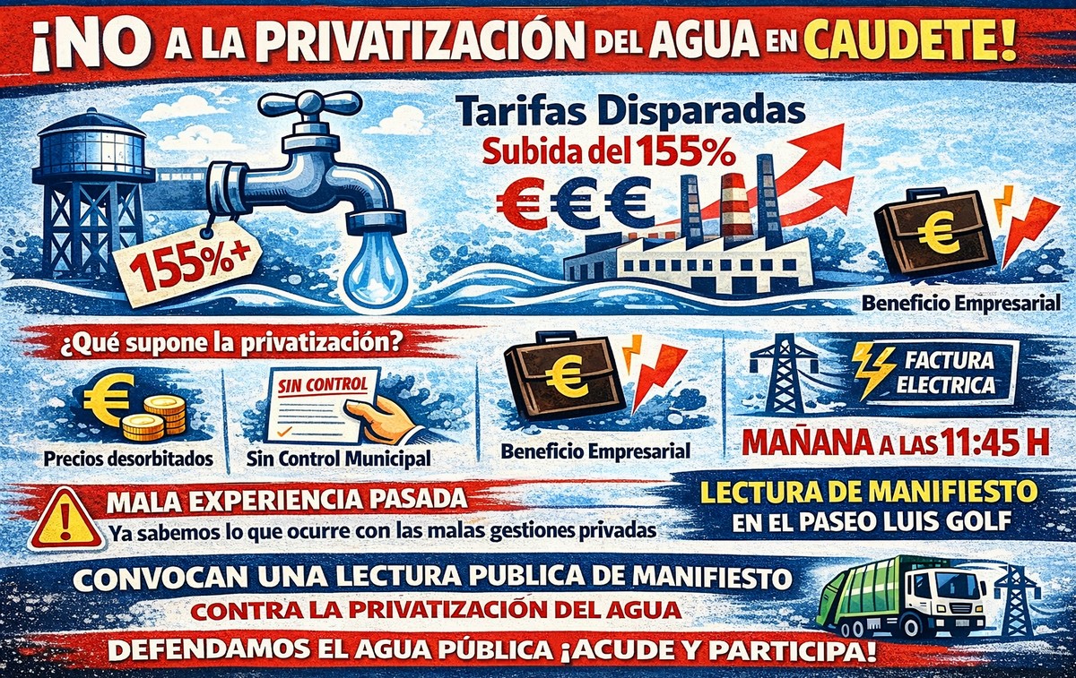 no a privatizacion del agua caudete digital