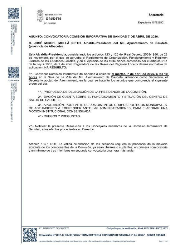 comision sanidad caudete digital