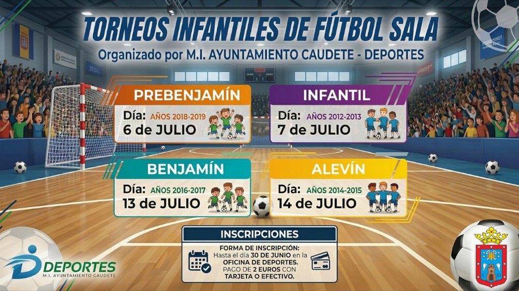 torneos infantiles futbol sala 2026 caudete digital