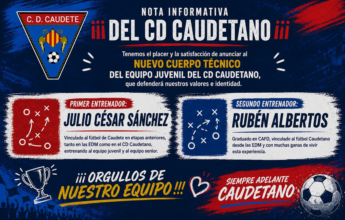 nuevo cuerpo tecnico cd caudete digital