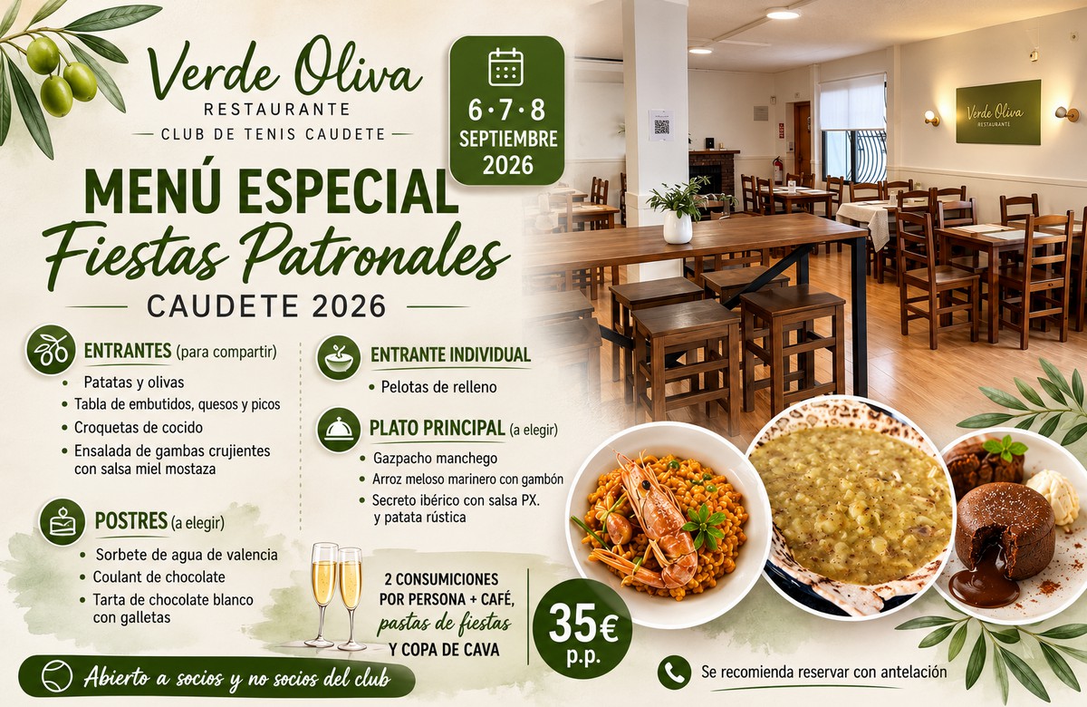 verde oliva menu fiestas 2026 caudete digital